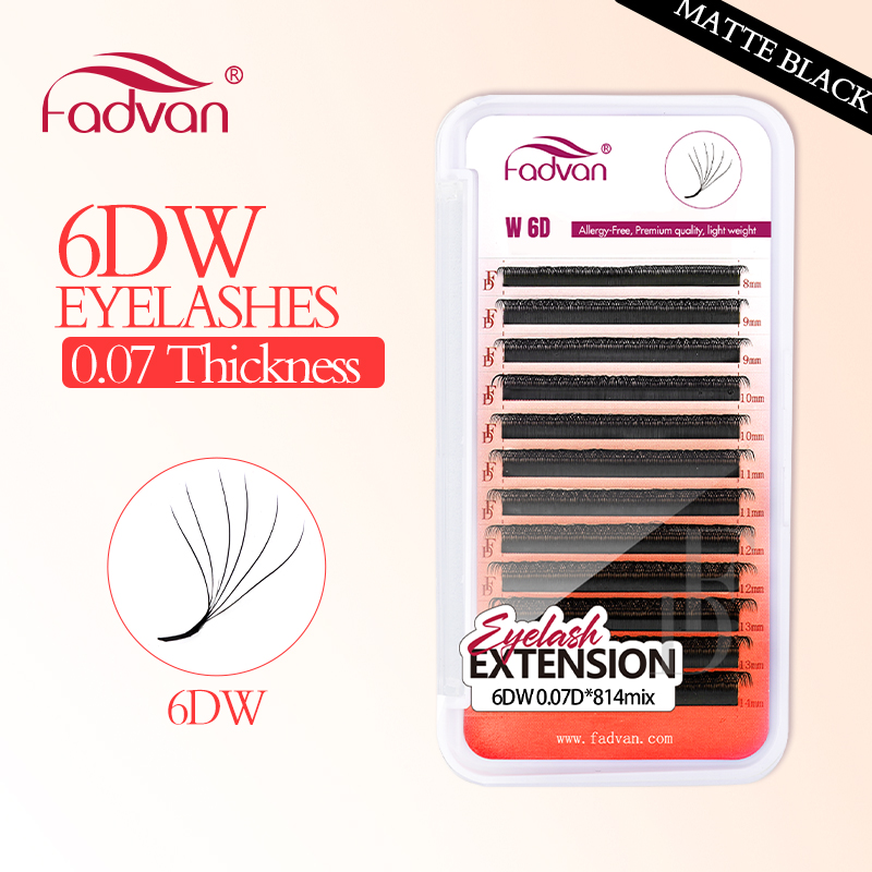 Eyelash Extension For Asian Eyes - FADVAN Ciglia vere 6D W Estensioni