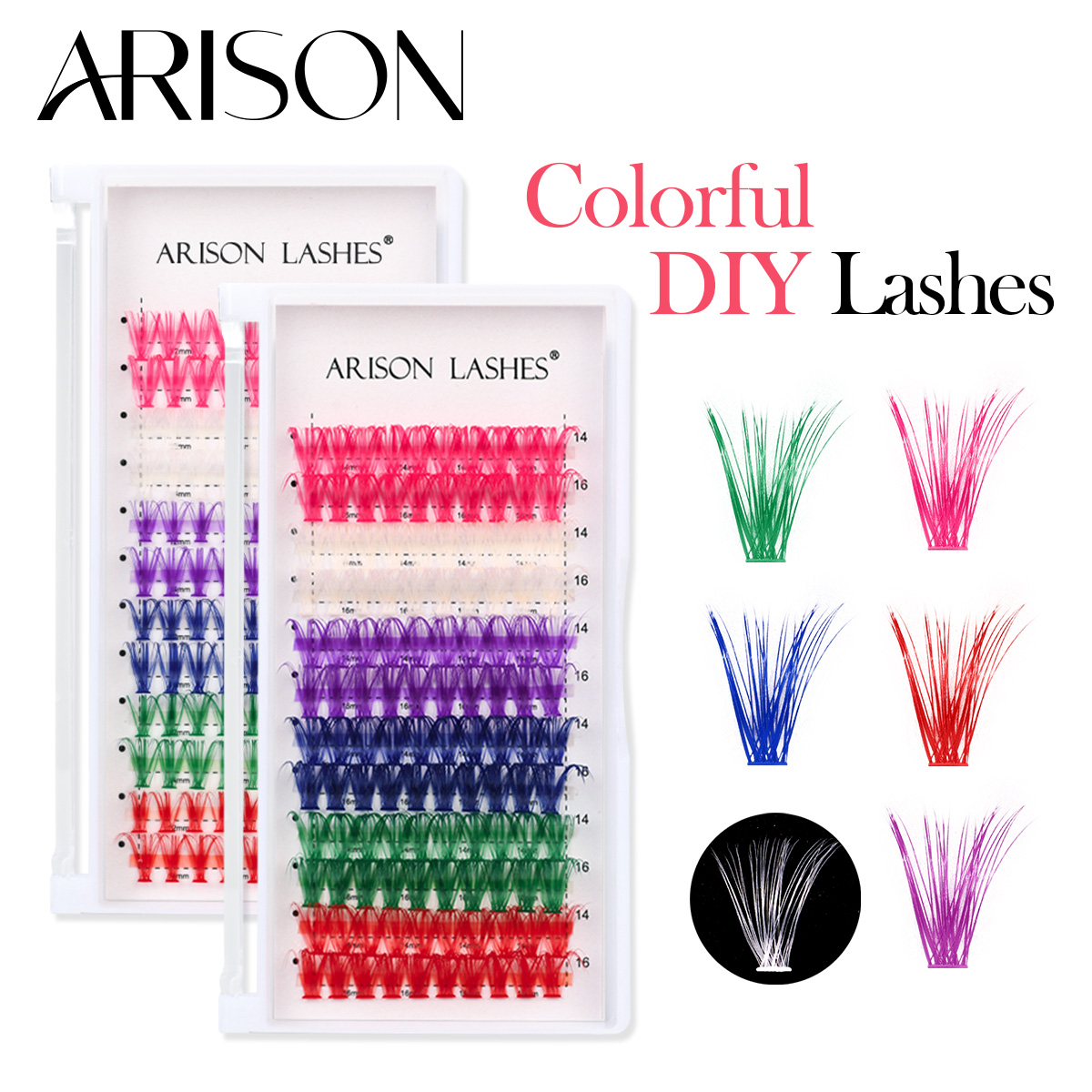 Lash Tile Palette - ARISON 12 file di ciglia a
