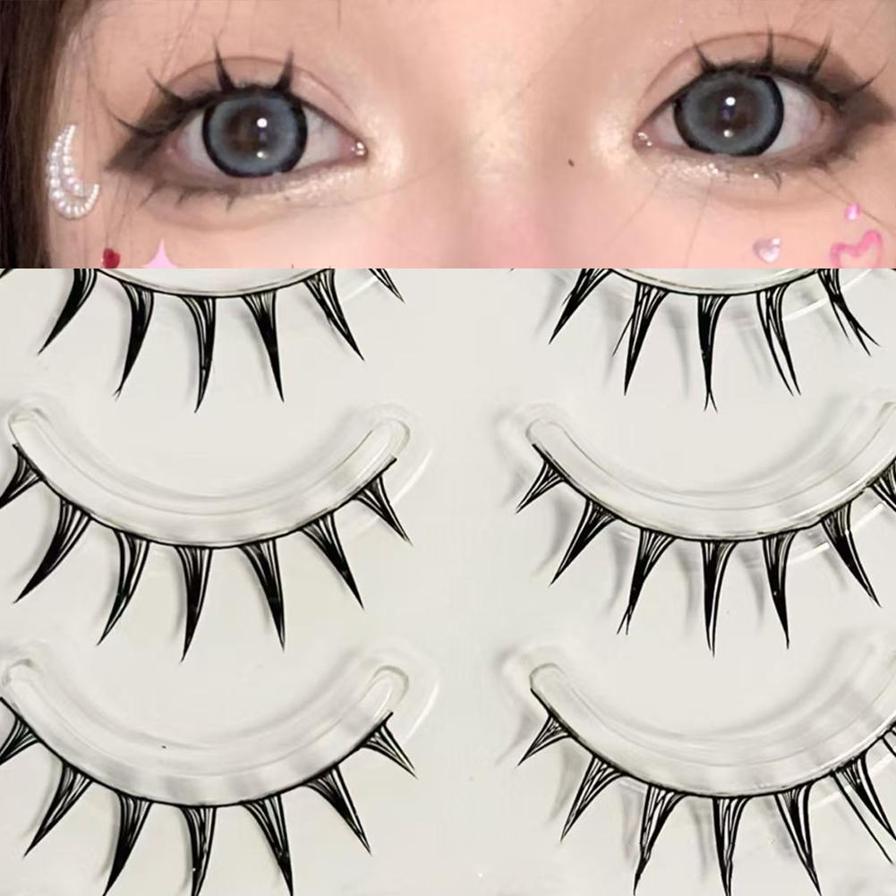Eyelash Extension Wet Look - 5 Paia/Scatola Ciglia Finte Cosplay Stile