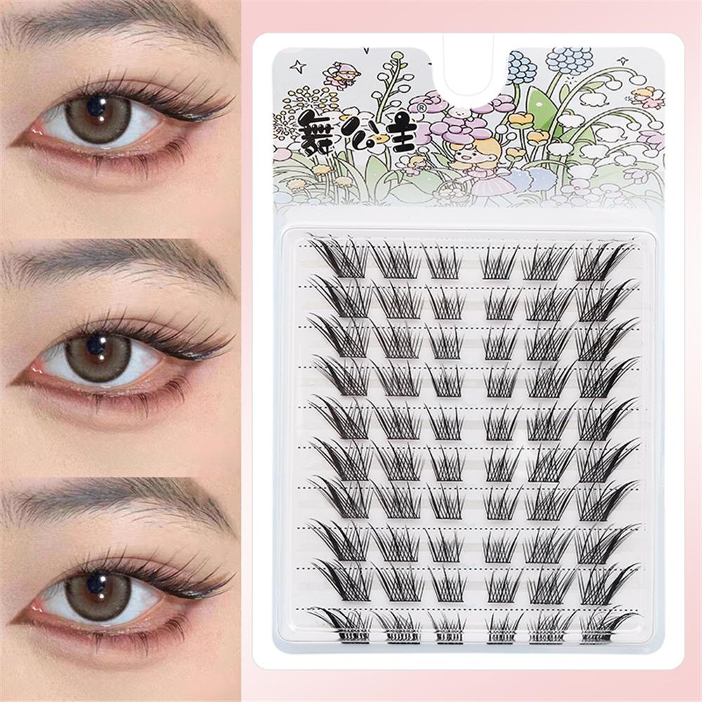 Eyelash Extension Wet Look - 60/100 Pezzi Ciglia Naturali a Ciuffetti