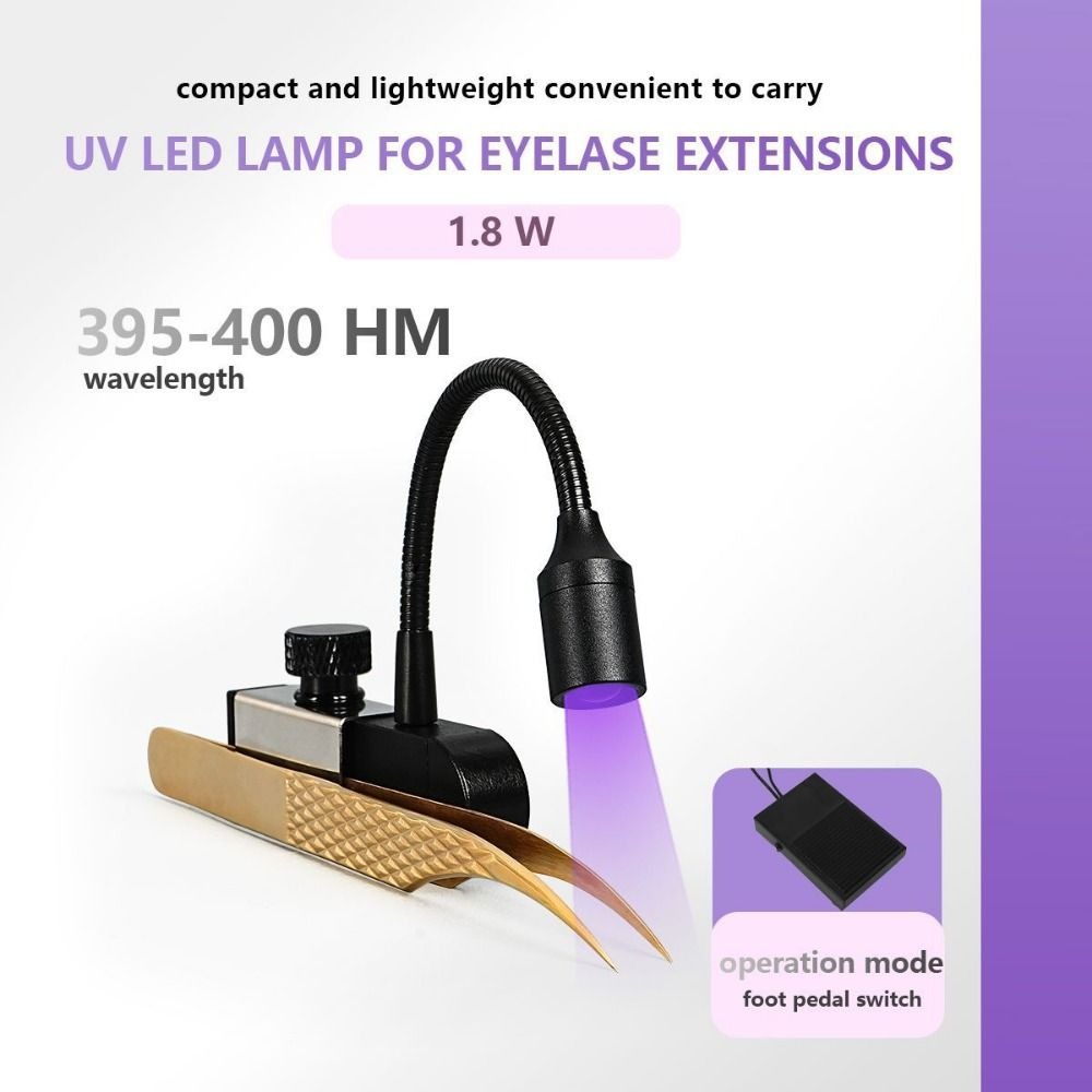 Eyelash Extension Uv - Lampada UV Portatile per Extension Ciglia,