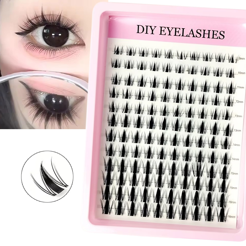 Eyelash Extension Wet Look - 120 pz Ciglia Finte Effetto Fatato