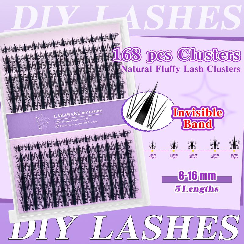 Eyelash Extension For Asian Eyes - Ciglia Naturali a Ciuffetti, Applicazione Facile,