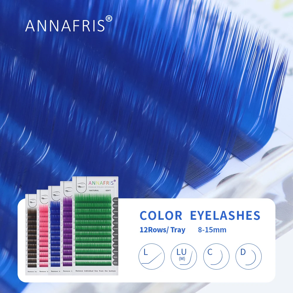 Lash Tile Palette - ANNAFRIS estensione ciglia colorata individuale C