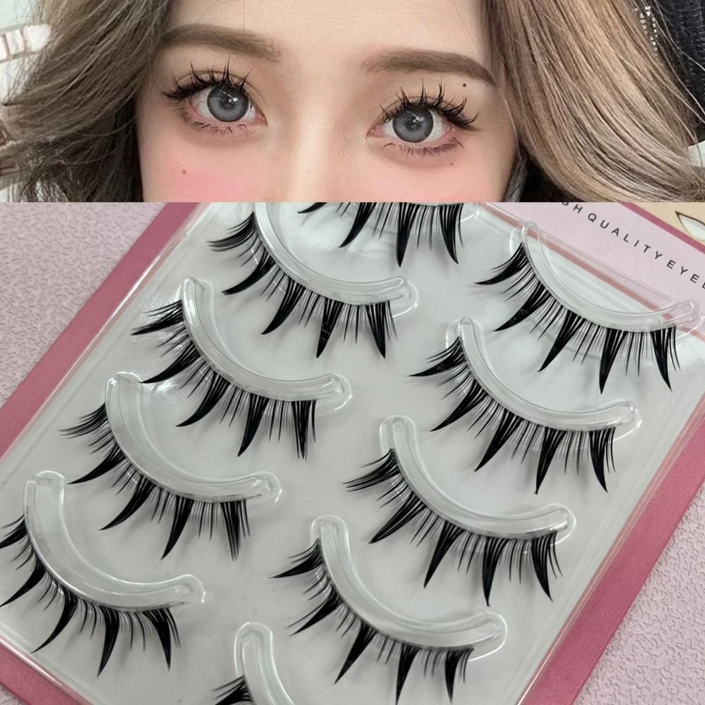 Eyelash Extension Wet Look - Confezione da 5 paia di ciglia
