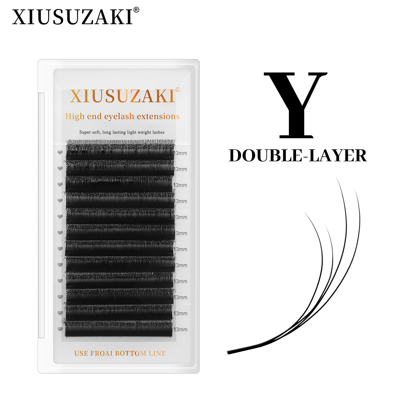 Eyelash Extension Double Volume - XIUSUZAKI Ciglia Finte YY a Doppio