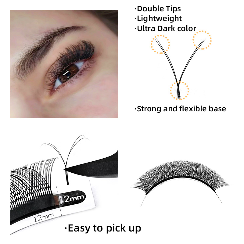 LOVE LASHES YY Shape Lash exte - Eyelash Extension Double Volume recensione e prezzo