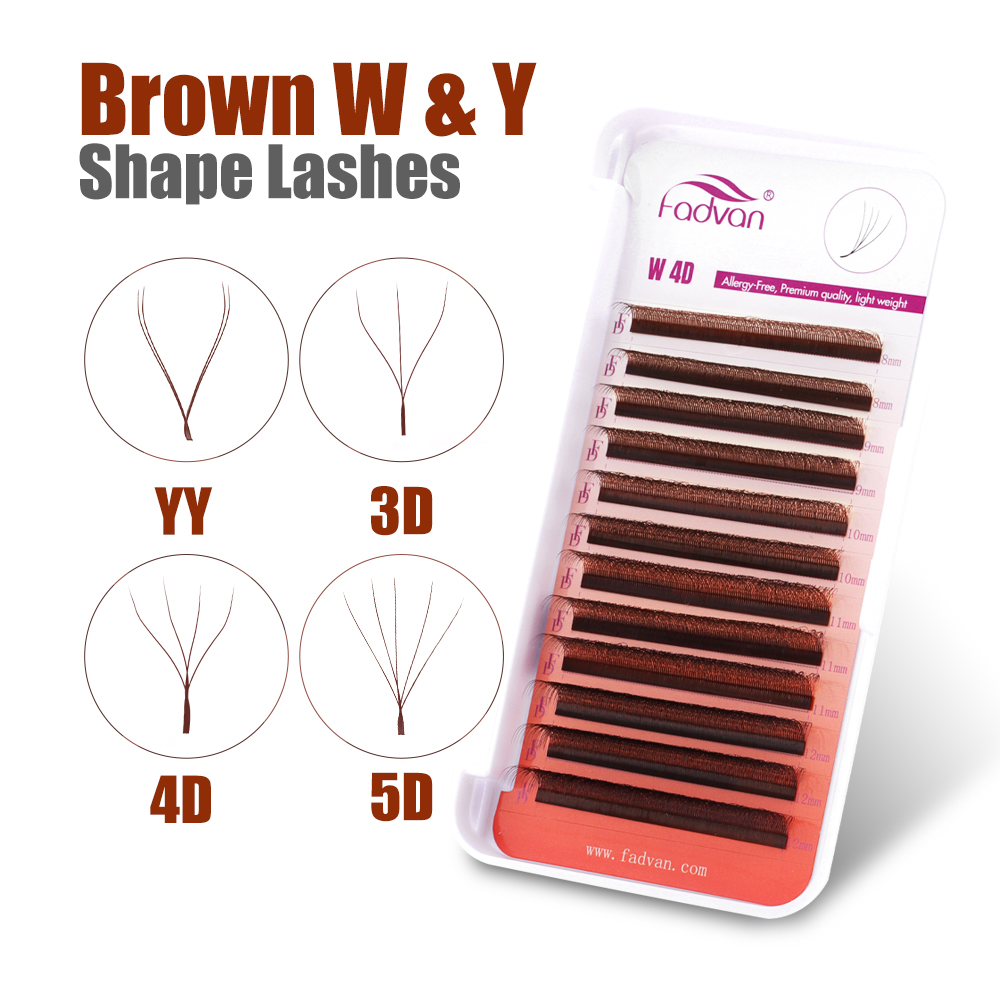 FADVAN Marrone 4D/3D/5D ciglia - Eyelash Extension For Asian Eyes recensione e prezzo